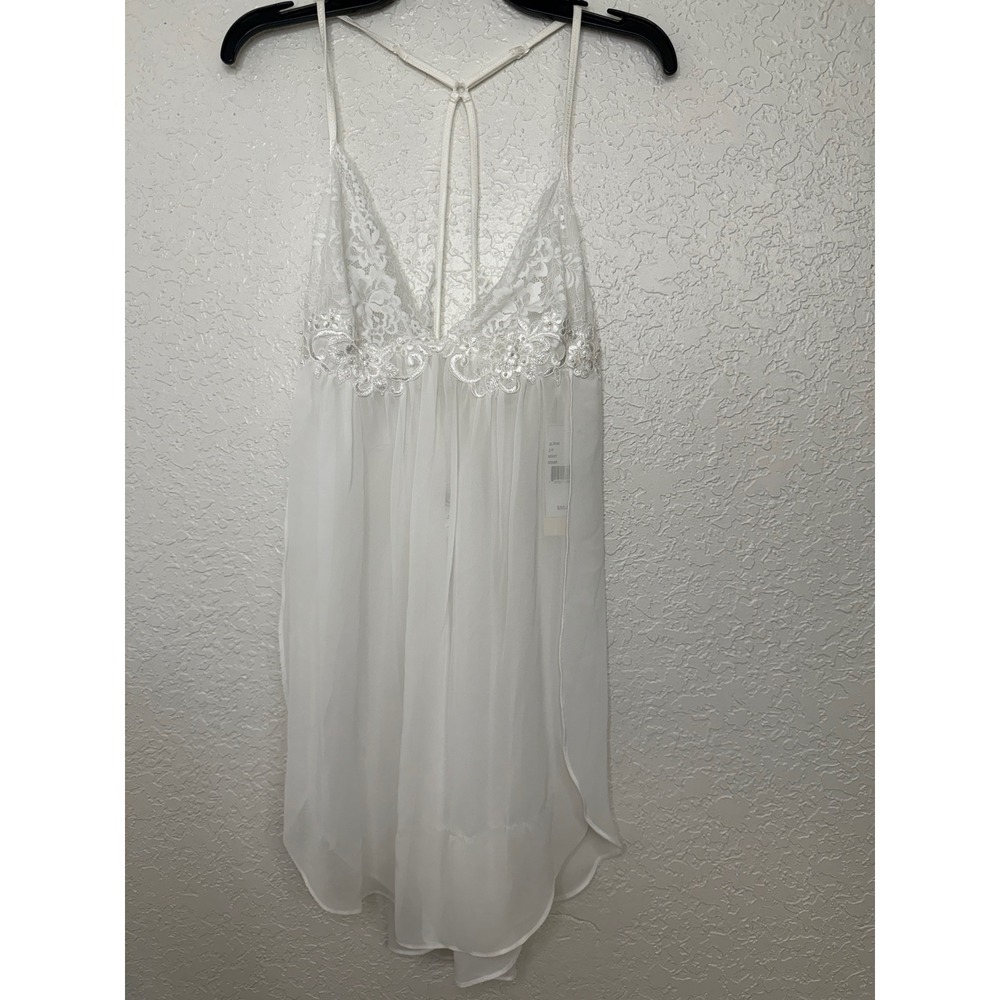 Linea Donatella Ivory Lace Pearl Babydoll Chemise JLT010 S/P Ivory
